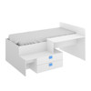 Imagen de Cama Compacta Con 2 Cajones, 1 Escritorio