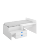 Imagen de Cama Compacta Con 2 Cajones, 1 Escritorio