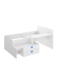 Imagen de Cama Compacta Con 2 Cajones, 1 Escritorio