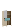 Imagen de Modulo Vertical De 2 Puertas Y 1 Cajón