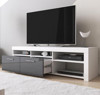 Imagen de Mueble TV modelo Corina (140x40cm) color blanco y gris