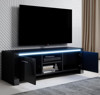 Imagen de Mueble TV modelo Edy (120x40cm) color negro con LED RGB