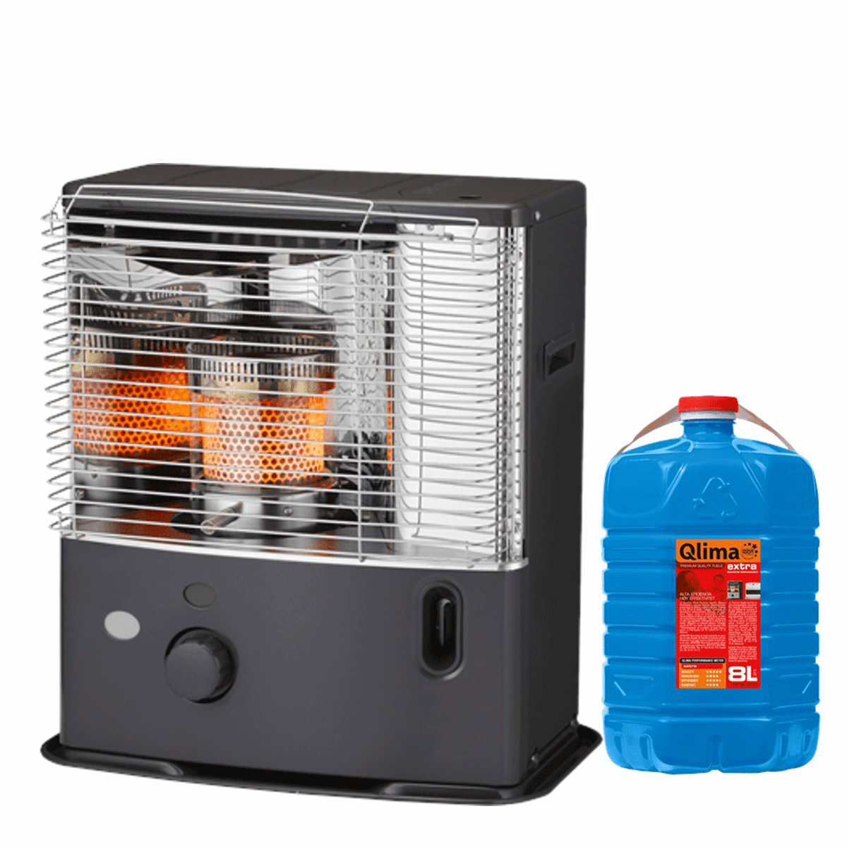 Imagen de Estufa parafina Qlima R 3224 X + Garrafa parafina extra 8L
