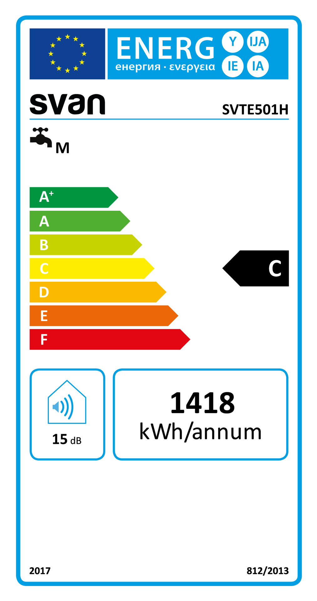 TERMO ELÉCTRICO SVAN SVTE501H 50L