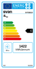 Imagen de Termo eléctrico Horizontal  Svan, C, 80L, 44cm diámetro, Blanco, 1,5kW