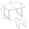 Imagen de Mesa comedor extensible patas metálicas 120