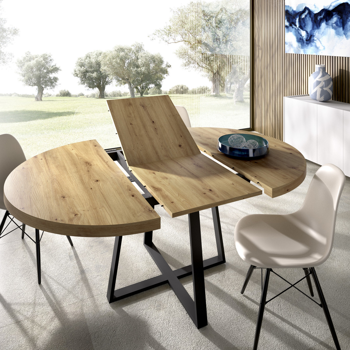 Mesa Comedor extensible 110 - Muebles Sarria