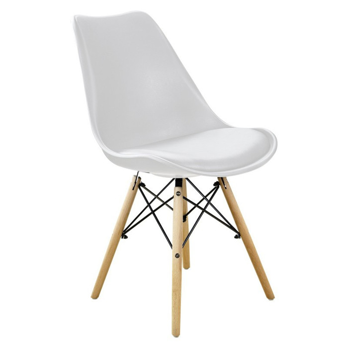 Imagen de SILLA NORDIC WHITE (56X48X82,5 - ASIENTO AL SUELO 48CM)