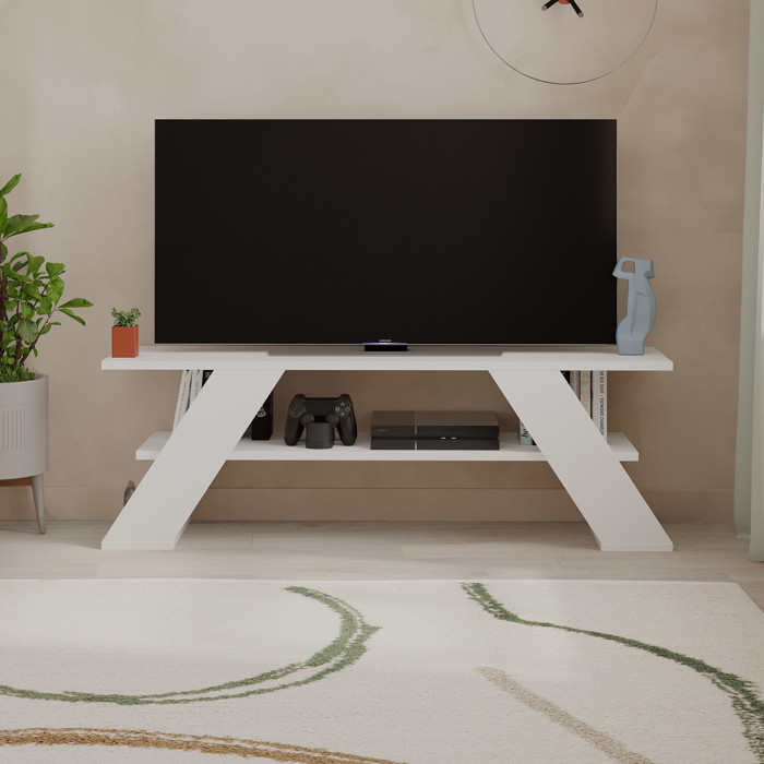 Imagen de MESA TV [MT-0351] (C6) 40X120X34 BLANCO