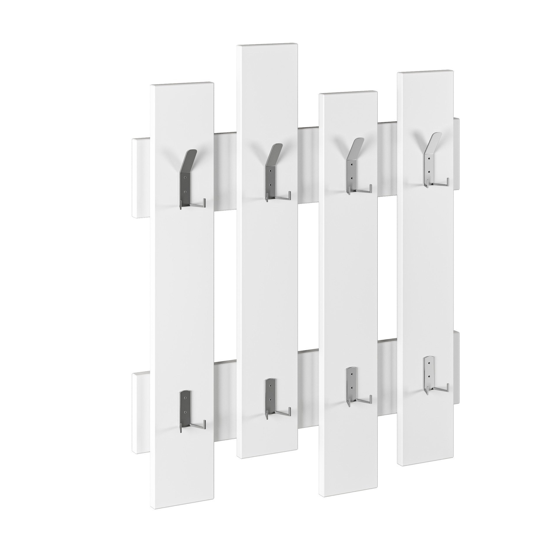 PERCHERO PARED 8 GANCHOS[VA-351](C6)81X64X4 BLANCO