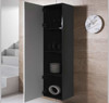 Imagen de Conjunto de muebles Leiko 1D negro y blanco (1,6m)