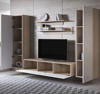 Imagen de Conjunto de muebles Leiko 7E sonoma y blanco (2,6m)