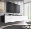 Imagen de Mueble TV modelo Nerea H2 (160 cm) en negro con blanco