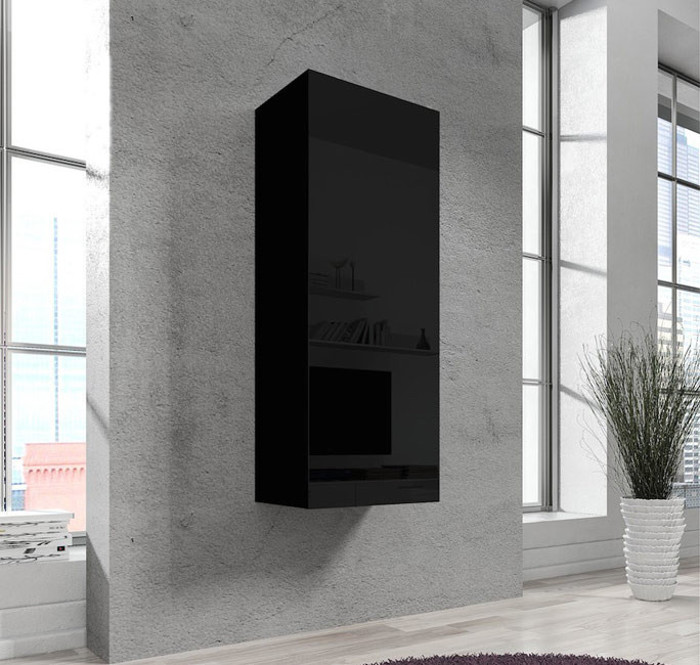 Imagen de Mueble colgante modelo Nerea V1 (40x126cm) en negro