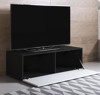 Imagen de Mueble TV modelo Leiko H1 (100x32cm) color negro y blanco con patas estándar