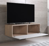 Imagen de Mueble TV modelo Leiko H1 (100x30cm) color sonoma y blanco