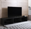 Imagen de Mueble TV modelo Leiko H2 (160x32cm) color negro y blanco con patas estÃ¡ndar