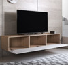 Imagen de Mueble TV modelo Leiko H2 (160x30cm) color sonoma y blanco