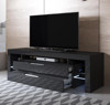 Imagen de Mueble TV modelo Sayen (160x53cm) color negro con LED RGB
