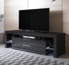 Imagen de Mueble TV modelo Sayen (160x53cm) color negro con LED RGB