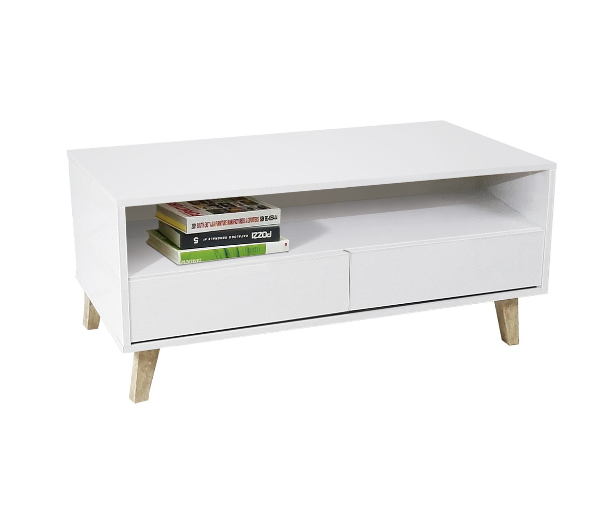 Imagen de MESA CENTRO URBAN 2C (E3) 41X103X51 AS-P(GR) PT-A(PL) BLANCO (IN)BLANCO