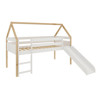 Imagen de Cama Logan Tobogan Cm-0210 (E6) 140X200X96  Blanco-Natural