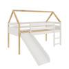 Imagen de Cama Logan Tobogan Cm-0210 (E6) 140X200X96  Blanco-Natural