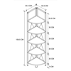 Imagen de Estanteria Metalica Esq. 5H Es-0361 (E6) 160X67X34 Safir