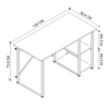 Imagen de Mesa Escritorio Metal 2H (E6) 75X120X60 Safir