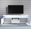 Imagen de Mueble TV modelo Piero (130cm) blanco Todo el mueble PVC alto brillo