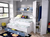 Imagen de Cama Compacto 1 Cajones+Estanteria