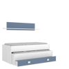 Imagen de Cama Compacto 1 Cajones+Estanteria