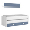 Imagen de Cama Compacto 1 Cajones+Estanteria