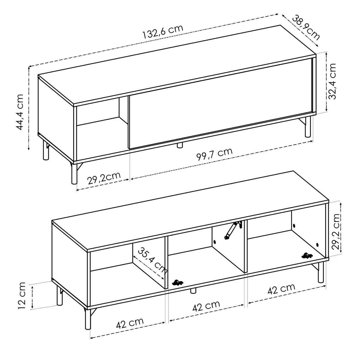 Imagen de Mueble bajo Tv Lak