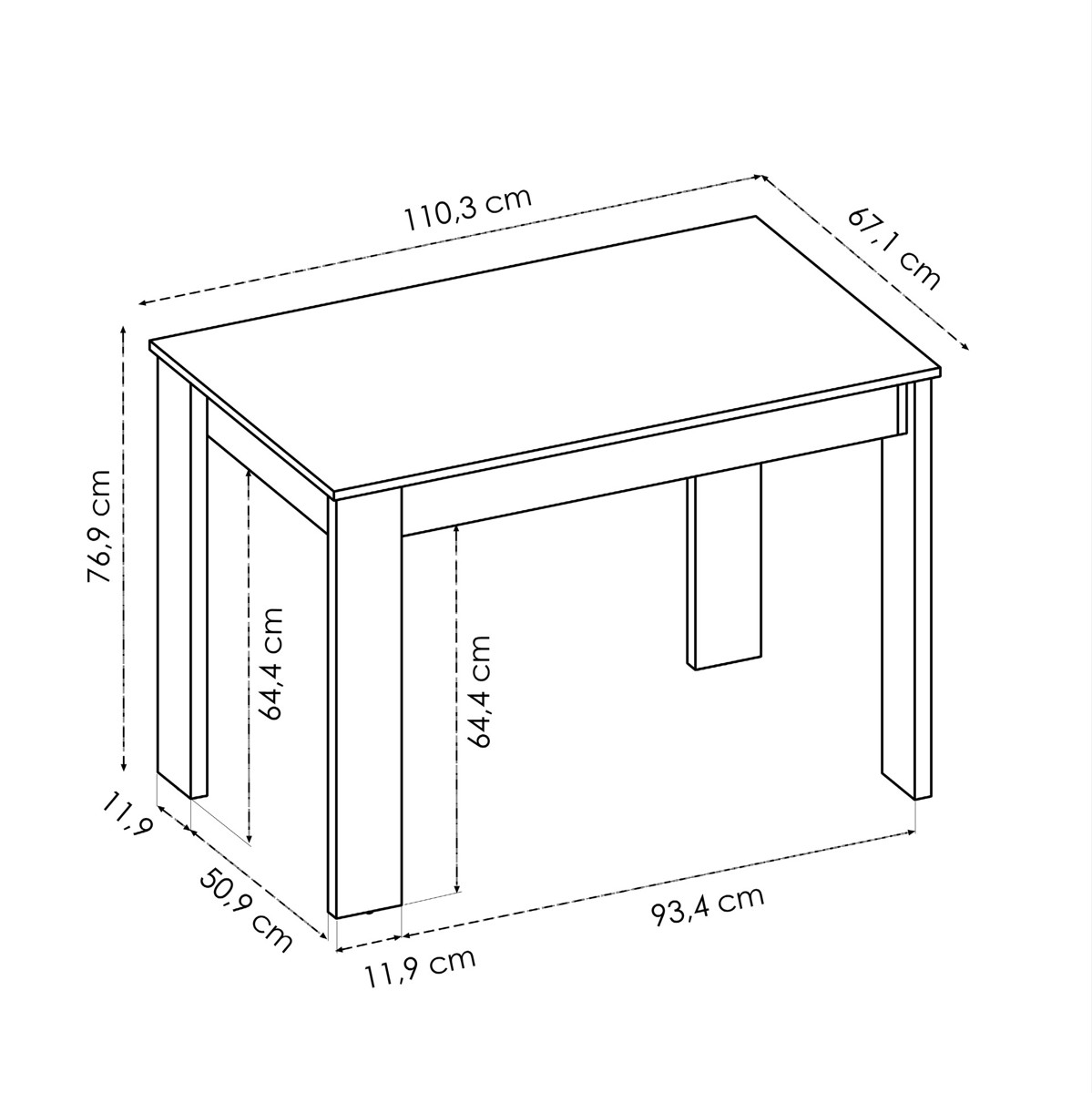Imagen de Mesa auxiliar Aspen