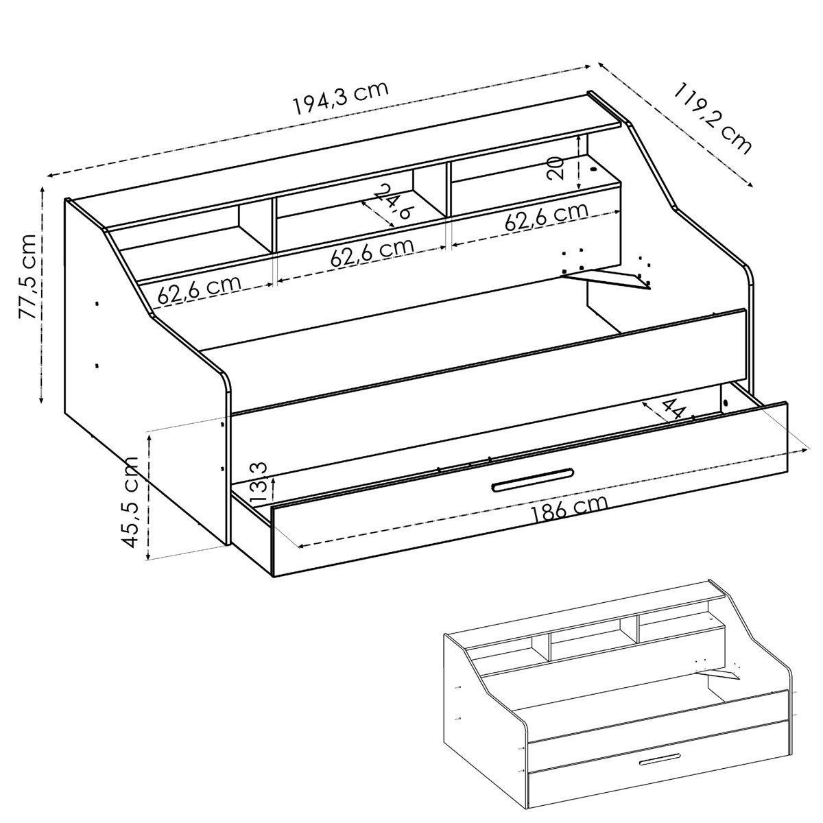 Imagen de Cama Compacta