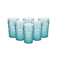 Imagen de Pack 6 unidades de vasos 750 ML Bastilipo Modelo Flor de Lis Azul hielo