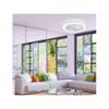 Imagen de SINTRA, Ventilador techo tipo plafón, luxury line, Motor 40W, 60 cm, con mando a distancia, Luz LED 3 colores,control por BLUETOOTH, Blanco