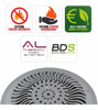 Imagen de B-800, Brasero de seguridad, bajo consumo por calor negro, 400W/800W, conexión 3m, sistemas ThermAL Disc y Sistema Black Diode