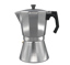 Imagen de Mokka induccion 6N, cafetera de aluminio/negro, 6 tazas, color aluminio, apta para induccion