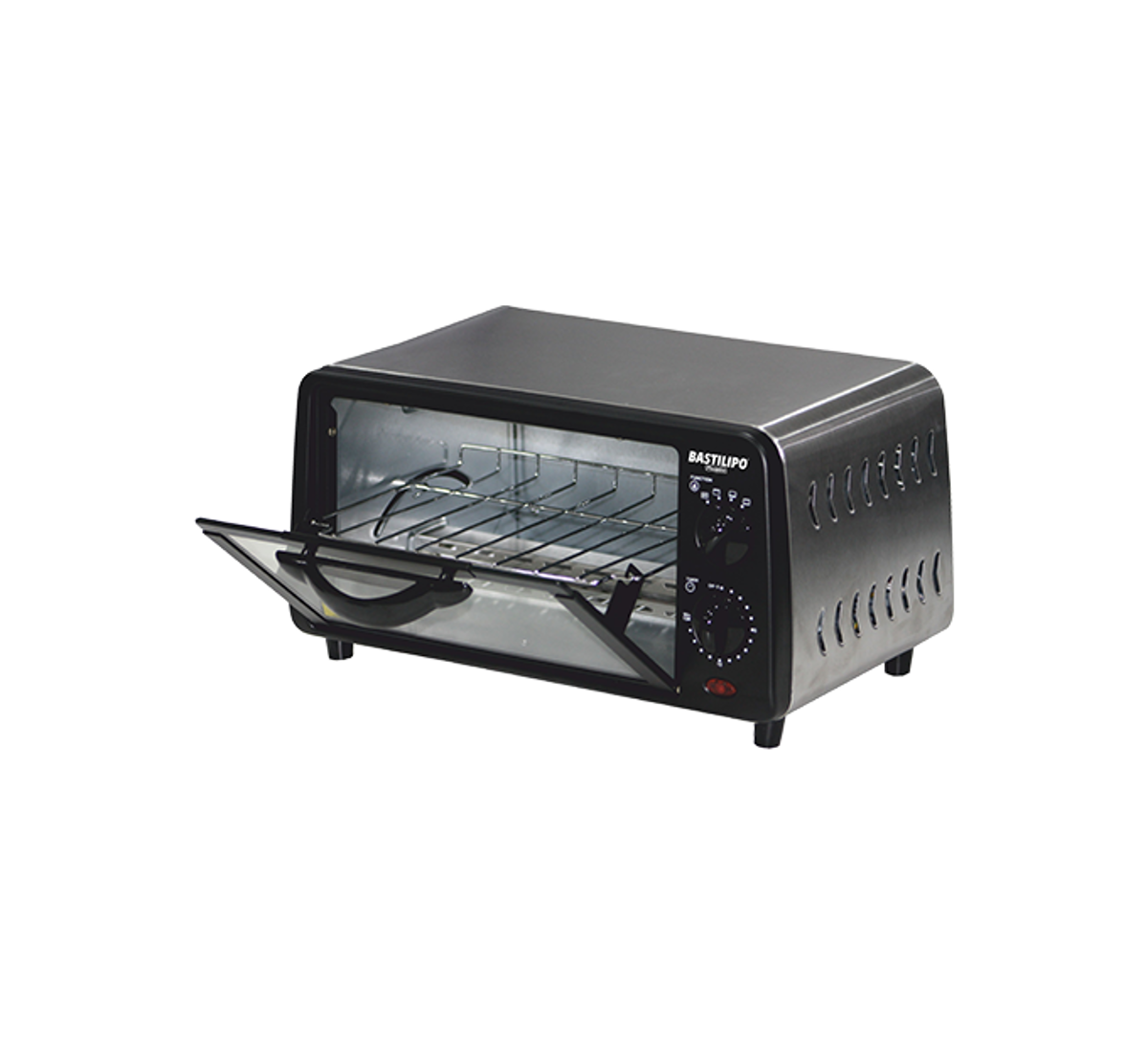 Imagen de TURIN BLACK, mini horno tostador, 9L, Negro, 800W, rejilla autoextraible.
