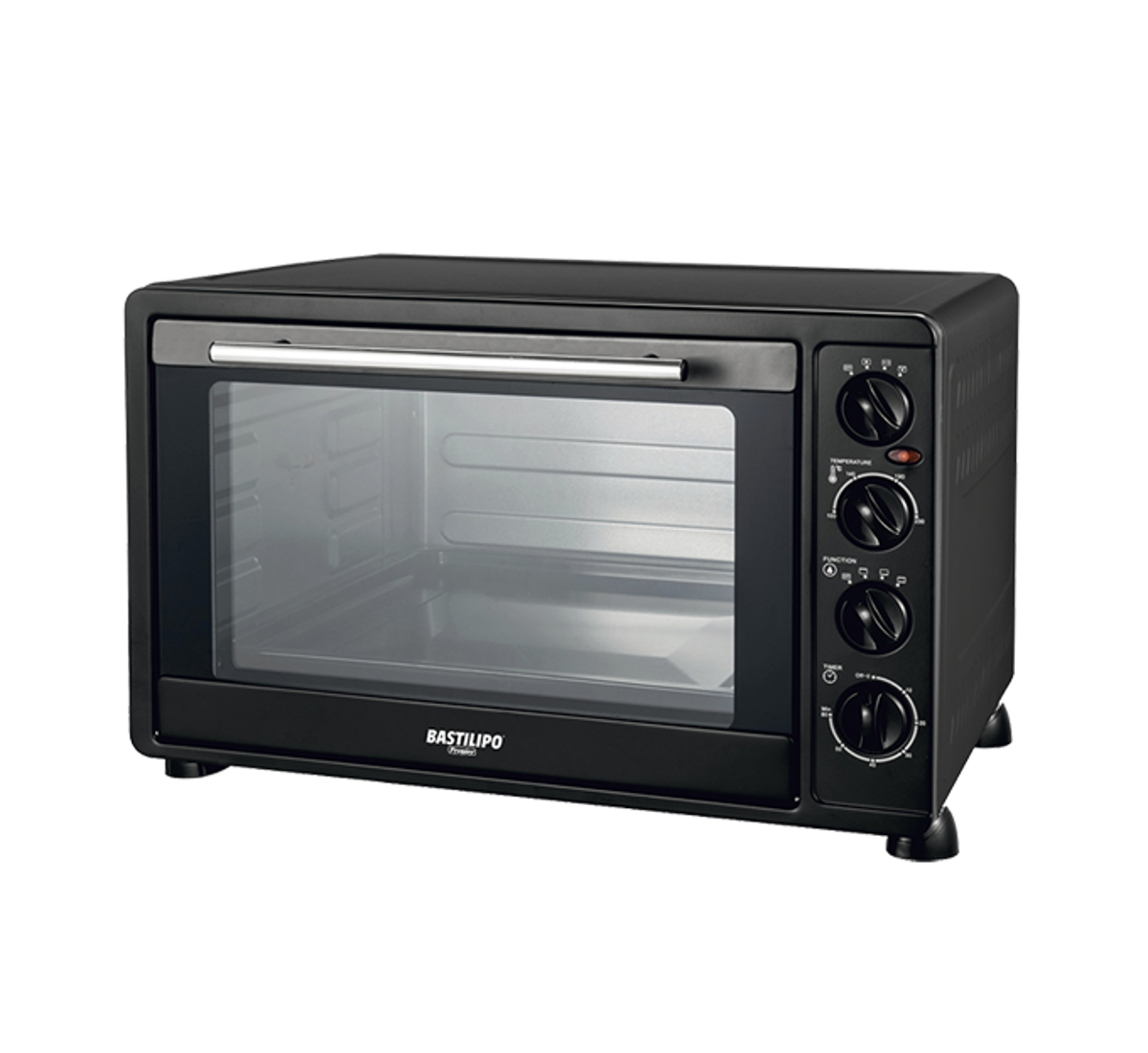Imagen de MILAN BLACK, horno 50L, negro, 2000W, rustidor, convección, luz interior