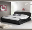 Imagen de Cama de matrimonio de diseño Piccione en color negro (150x190cm)