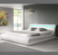 Imagen de Cama de matrimonio con canapé Patricia en color blanco (140x190cm)