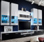 Imagen de Mueble de salón Aviona en color blanco y negro (3 m)