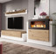 Imagen de Mueble de salón modelo Berila color blanco y artrisan (2,9m)