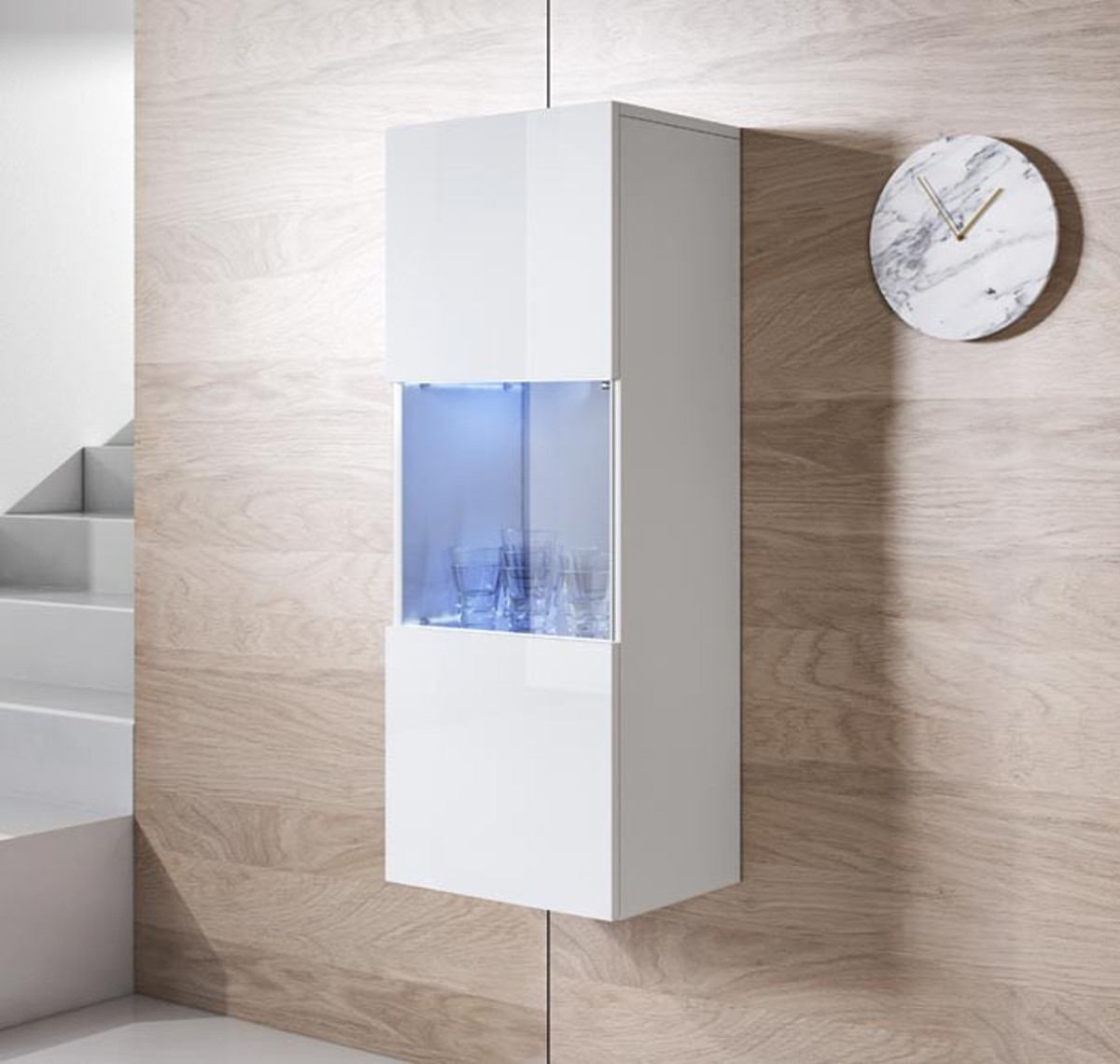Imagen de Armario colgante modelo Leiko V3 (40x126cm) color blanco